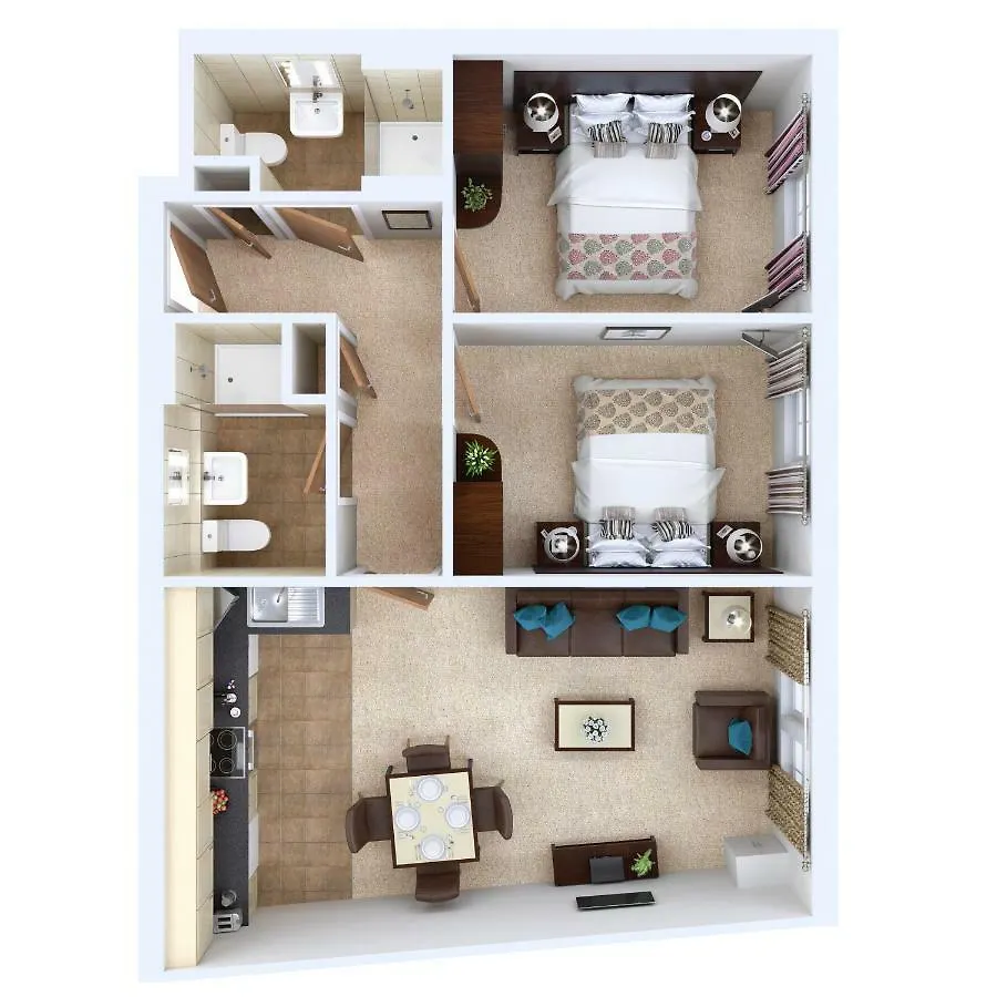 Fountain Court Apartments - Grove EDI 4*,  Storbritannien
